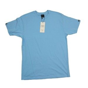 Crooks & Castles t-shirt / short sleeve / solid blue color/ medium size